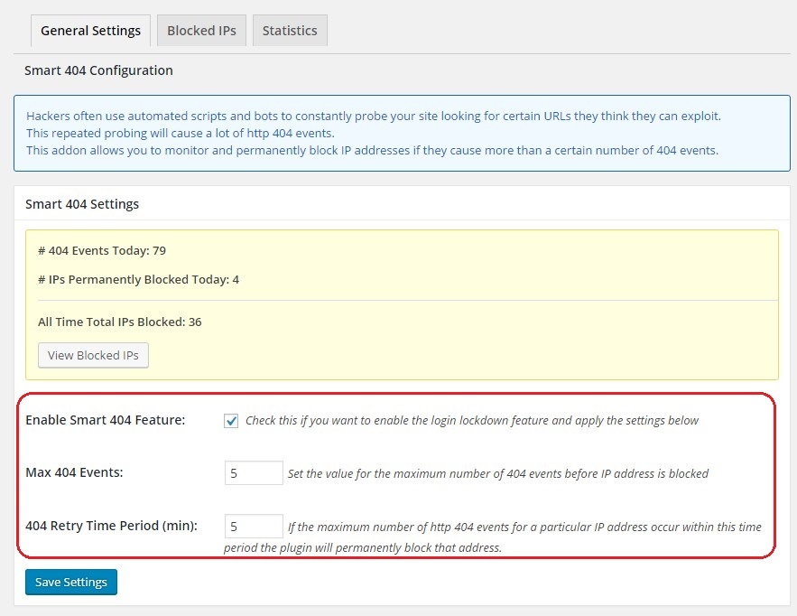 Smart 404 configuration